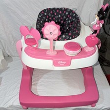 Disney Minnie Mouse Pink Baby Walker with Activity Tray Walking Aid