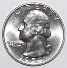 1954 D Washington Quarter CHOICE BRILLIANT UNCIRCULATED (I232)
