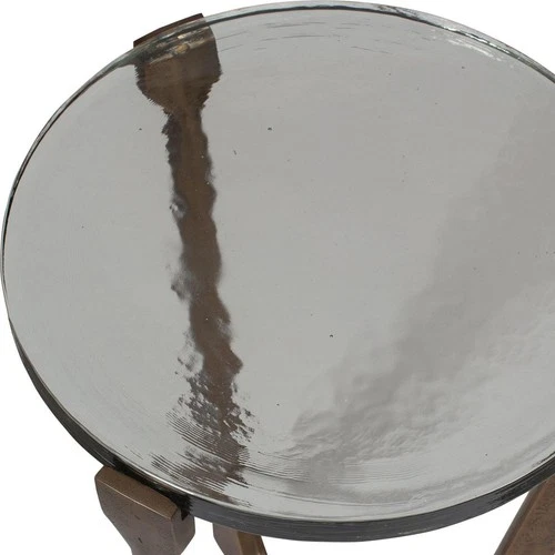 Uttermost 50216 Bohdi 22 X 15 inch Antique Brass Outdoor Accent Table - Picture 3 of 5