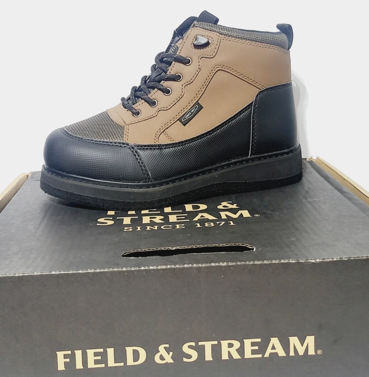 Field & Stream Angler Felt Sole Wading Boots Men's Size 8 Fishing FEH01366 NEW