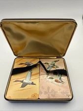 Set Of Vintage Remembrance Duck Themed Playing Cards In Case, Redislip B&B