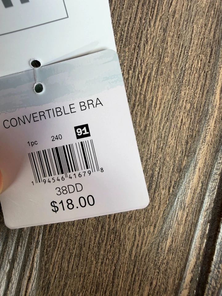 Sujetador push-up convertible Tranquil & True 38DD microfibra cepillada Foto 3 de 4