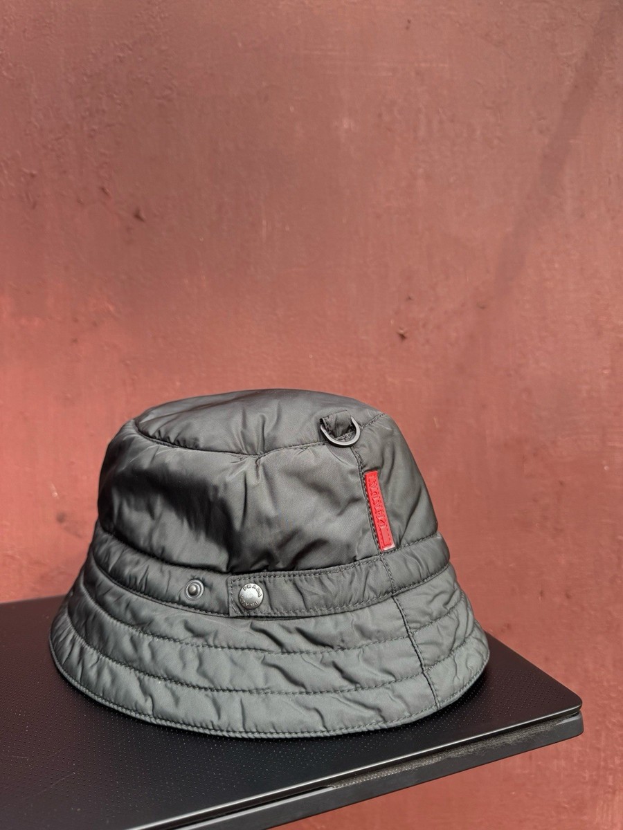 Vintage Prada Sport Khaki/Olive Nylon Bucket Hat OS | eBay