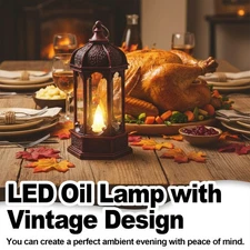 Battery Powered LED Candle Lantern Table Night Light Hanging Lamp Party Lighting