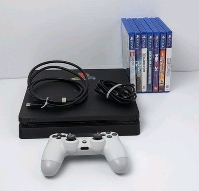 Sony PlayStation 4 Slim CUH-2215B 7 Games & Controller Tested See Description 