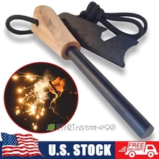 US Magnesium Ferro Rod Fire Starter Emergency Ferrocerium Survival striker Flint