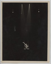 Vintage 1940 Ringling Brothers Barnum & Bailey Circus Mid-Air Acrobat Photo