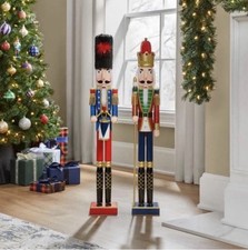 NEW 3 Foot Nutcracker 2-piece Home Accents Holiday Christmas