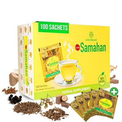 SAMAHAN Ayurvedic Herbal Tea Packets - Sri Lankan Ceylon Blend with 14 Natura...