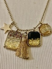 J Crew CREWCUTS Necklaces Gold plated with 5 Pendants Ball Bead Chain Necklace