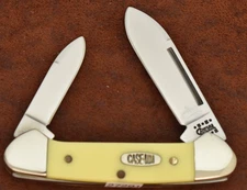 RARE CASE XX USA 1/500 YELLOW DELRIN BABY BUTTERBEAN KNIFE MM MILLENIUM (27291)