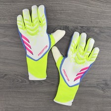 Adidas Predator GL Pro Goalkeeper Gloves 9 Mens White Lemon Soccer JF8899