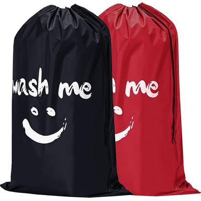 2 Pack XL Wash Me Travel Laundry Bag, Dirty Clothes Organizer, Large Enough t...