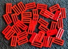 LEGO Carreaux de calandre rouges 1x2 pièces modifiées radiateur plancher plat lot 2412