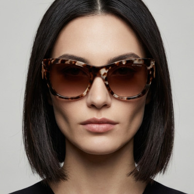 Dita Sunglasses DTS438-A-03 Icelus Beige Cat Eye Full Rim Women 55mm