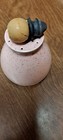 VTG Vernon Ware Tickled Pink Salt and Pepper Shakers Atomic Wooden Stoppers RTF — photo 5