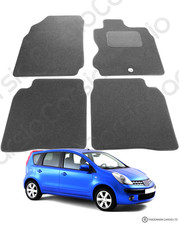 Tailored Car Floor Mats For Nissan Note 2006 to 2012 Black Carpet