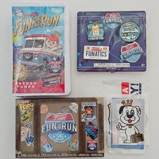 Funko Fun On The Run Travel Edition Lot of 4 Pieces Bitty Pop VHS Pins Stickers