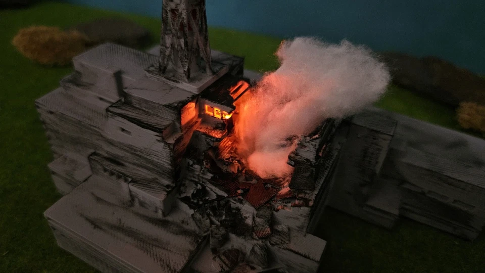 Chernobyl Nuclear Plant Tschernobyl Atomkraftwerk Katastrophe 1986 Premiummodell - Bild 2 von 4