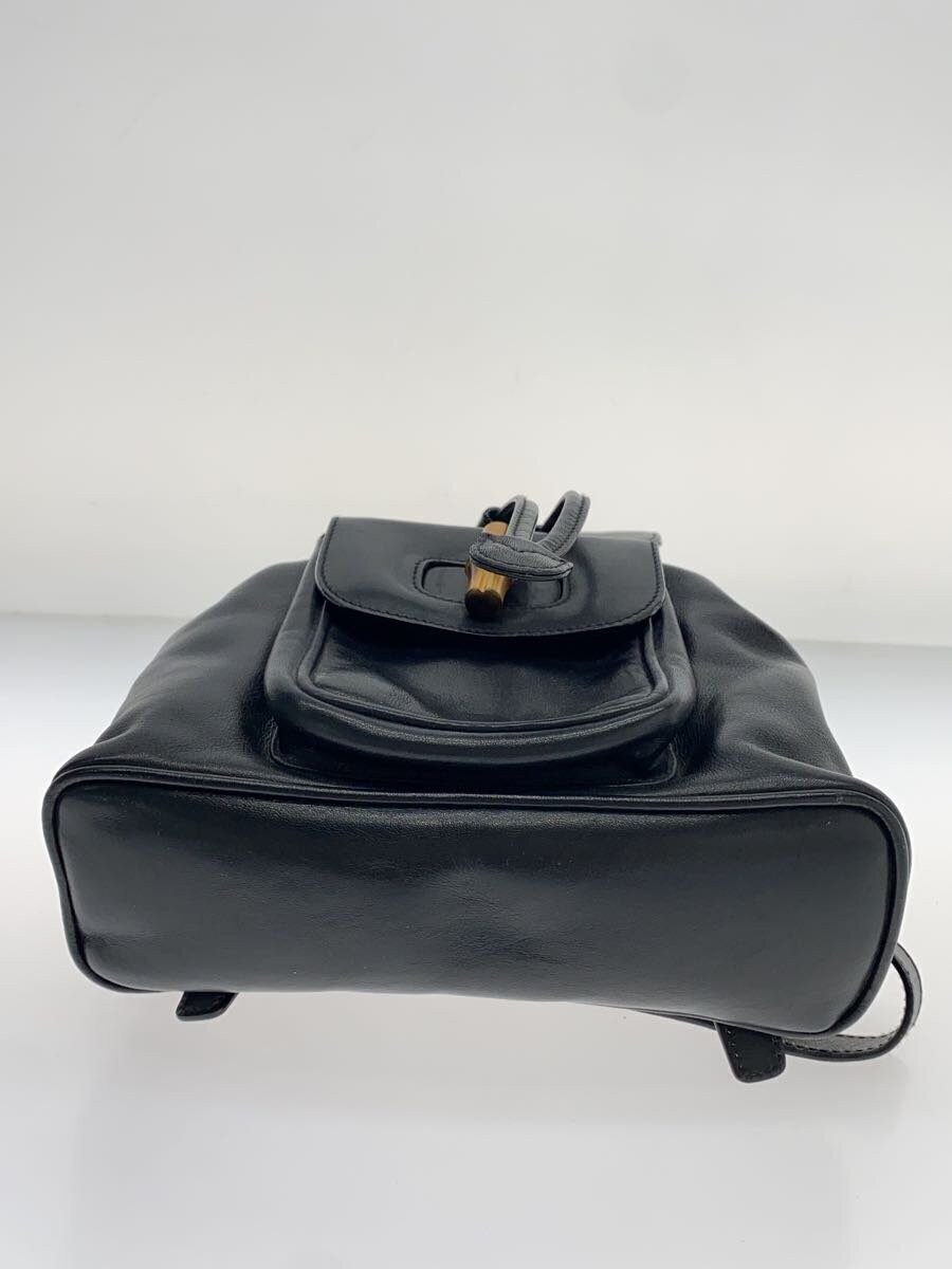 GUCCI Backpack Leather BLK Solid - image 4