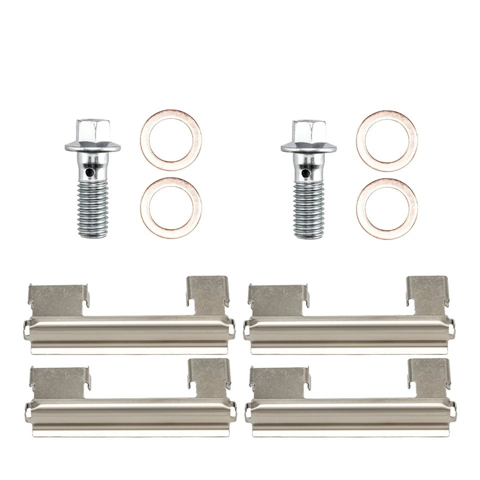 Juego de 2 pinzas de freno delanteras con soporte para 01-10 Chevrolet Silverado 2500 HD Foto 4 de 4