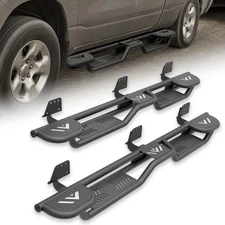 Running Boards Three Raised Steps For 2019-2025 Ram 1500 New Body Double Cab