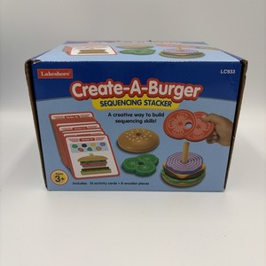 Create A Burger Stacking Hamburger Toy Sequencing Stacker Food Stacking Toys
