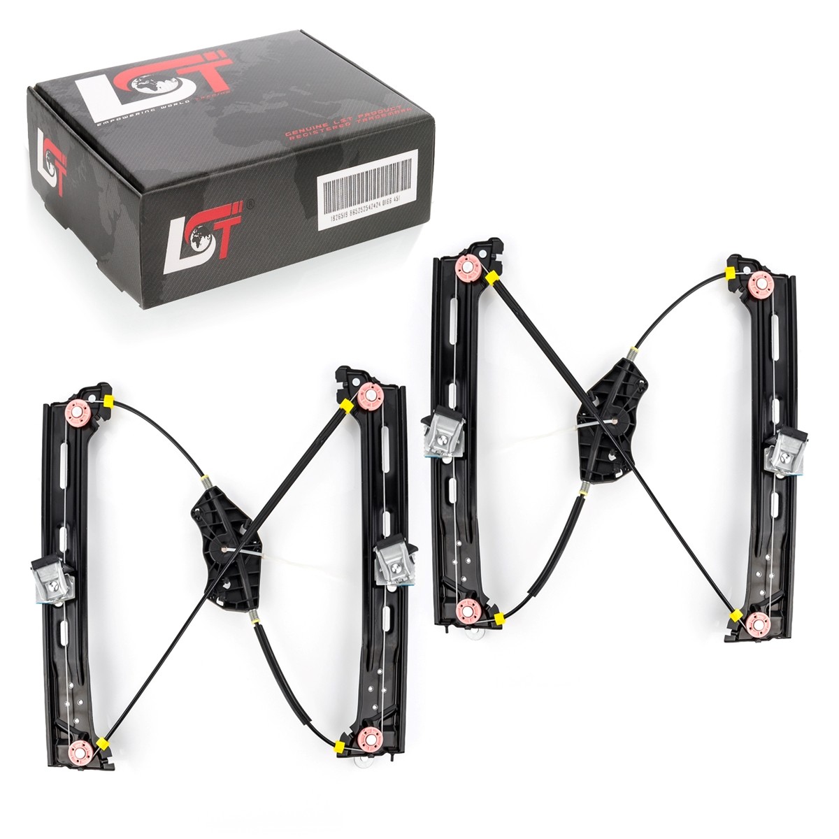 2X Electric Window Lifter Without Motor Rear Left Right For VW Sharan 7N 2010-
