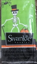 Swankie Hankies Travel Tissues Dancing Skeletons Halloween 1pk 10 tissues-NEW