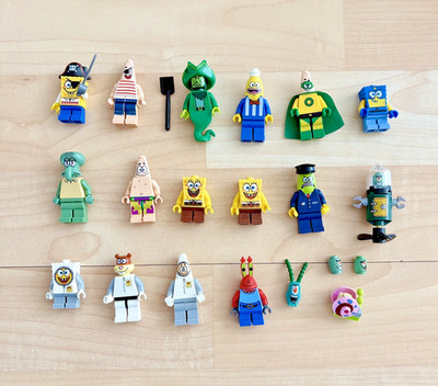 Lego Spongebob 20x Minifigure Lot Squidward Plankton Flying Dutchman Mr. Krabs