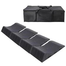 4pcs Tire Saver Ramps Interlock Design Flat Tire Prevention with Storage Bag