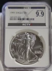 1991 US Silver Eagle $1 NGC X 9.9