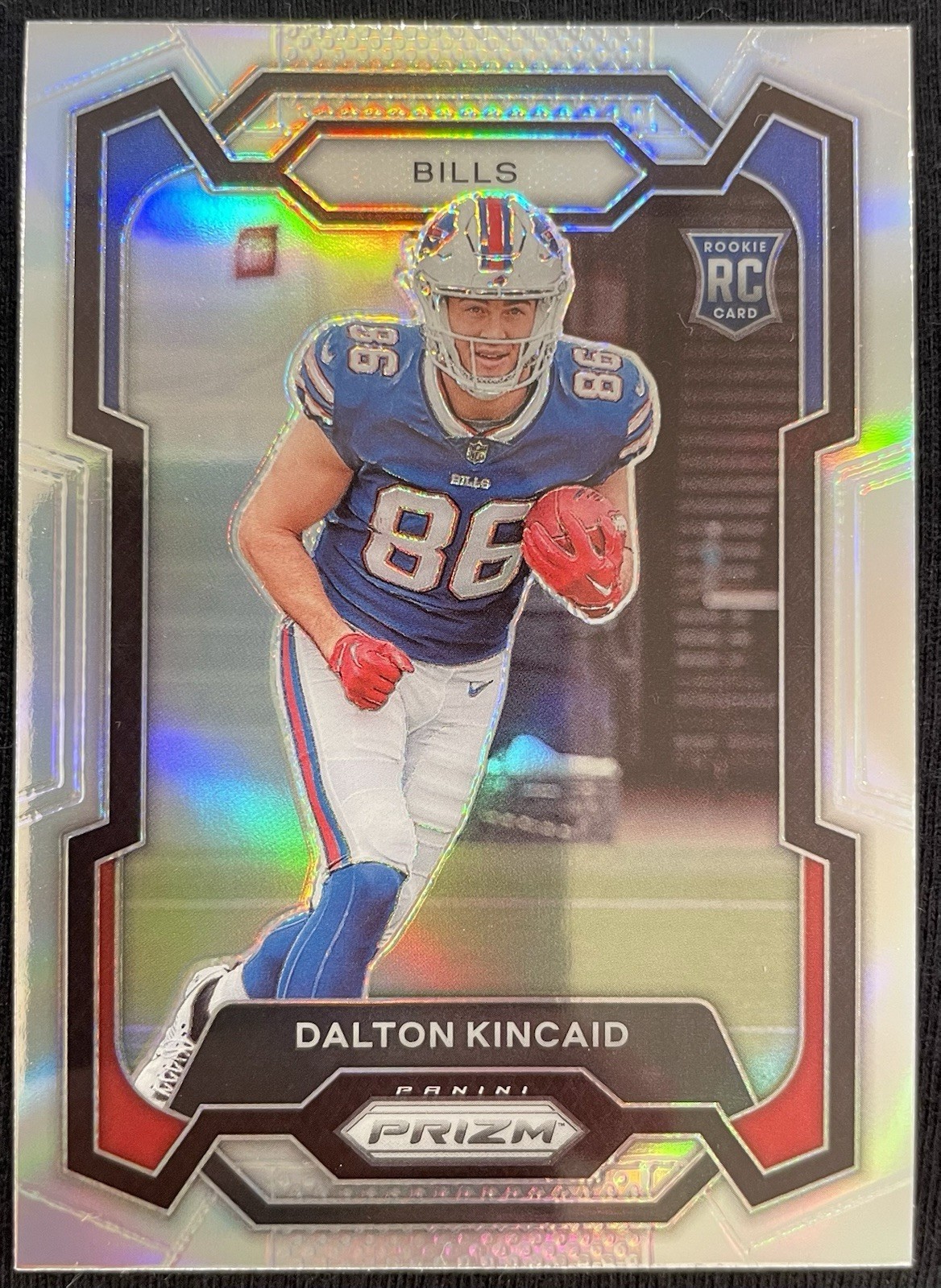 2023 Panini Prizm Dalton Kincaid Silver Prizm Rookie RC #308 Buffalo Bills