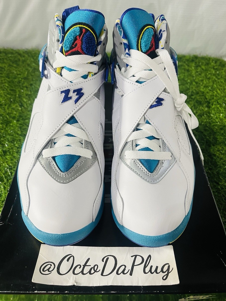 シューズ(女性用) Air Jordan 8 Aqua size 6 kids 24.0 Air Jordan Big Kids' 8 Retro Aqua (GS) – Puffer Reds