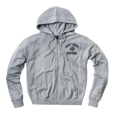 WCC Iron Oversize Hoodie mit Reißverschluss grau Größe XL