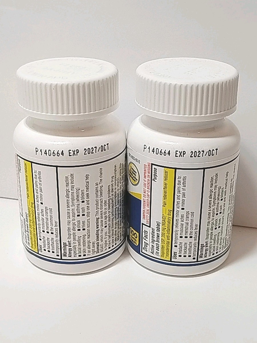 砂金162粒k k 2 EQUATE Ibuprofen 200mg 100 Coated Tablets Each for sale