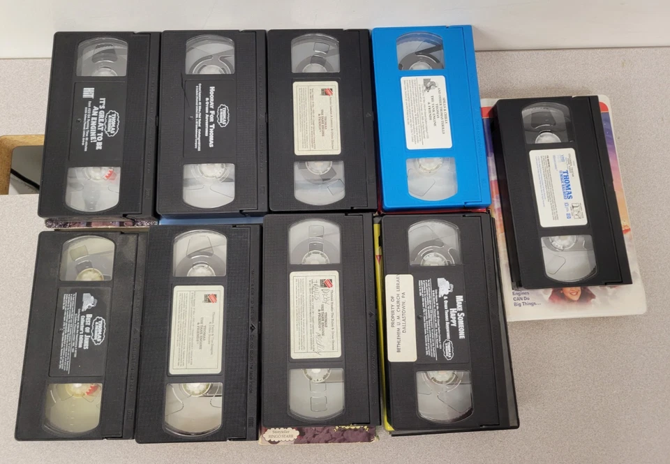 Thomas The Tank Engine and Friends VHS Vintage Train TV Show Tapes Lot Of 9 Foto 3 de 4