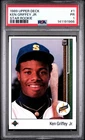 1989 Upper Deck #1 Ken Griffey Jr RC ⭐ Star Rookie Grading Rainbow PSA 1
