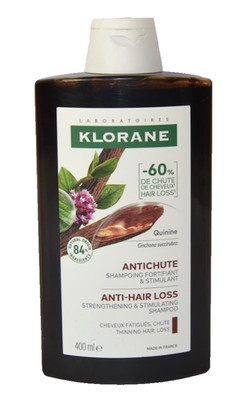 Klorane Shampoo Chinin Anti-Haarausfall Stärkung, Ausdünnung Haarausfall 400ml