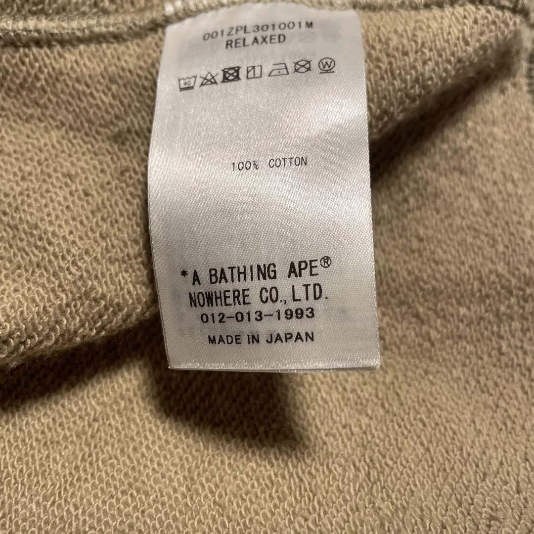 A BATHING APE (BAPE) Parka con cappuccio BAPE M squalo come nuovo raro scimmia