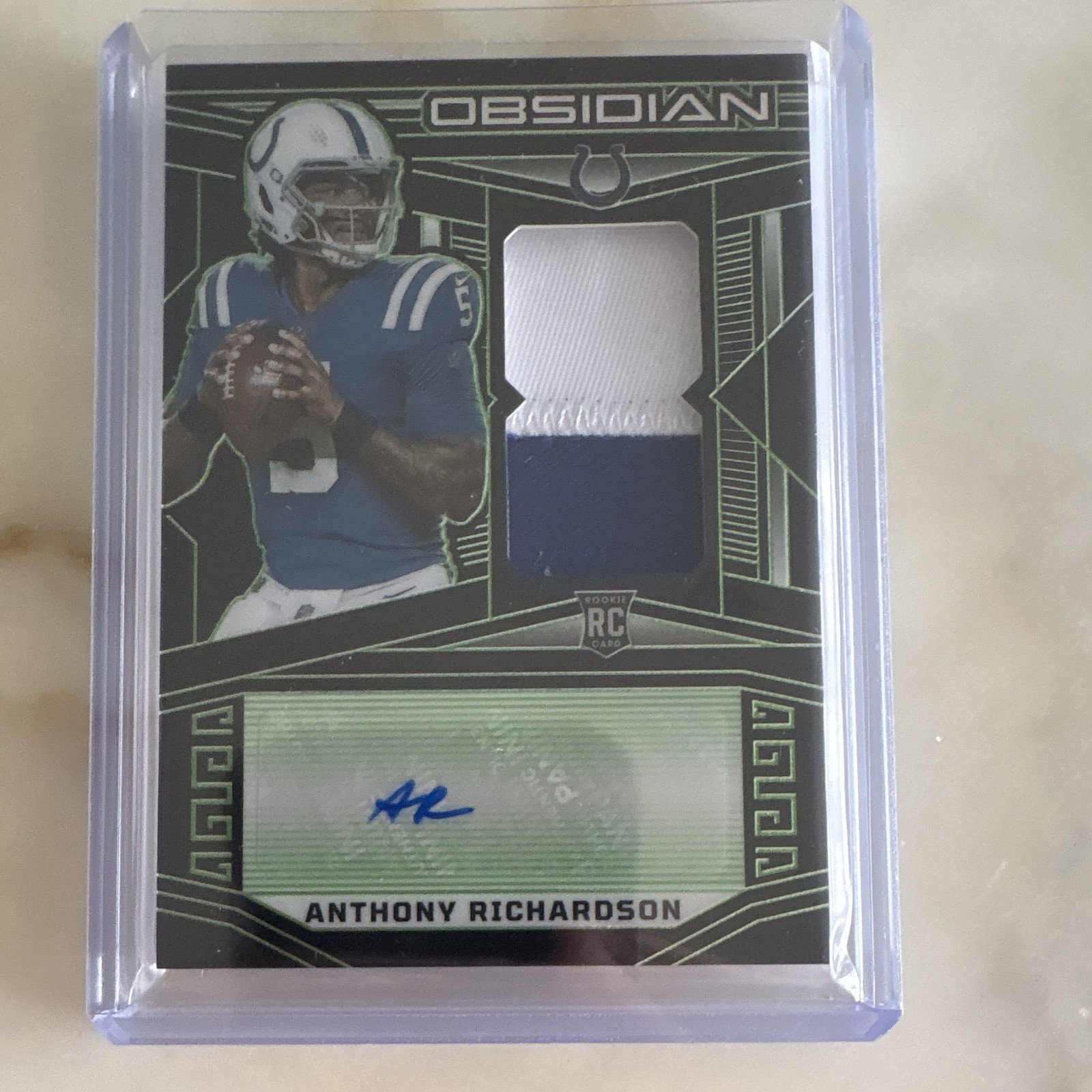 Panini 2023 Obsidian Anthony Richardson Colts RC Patch Auto  /25