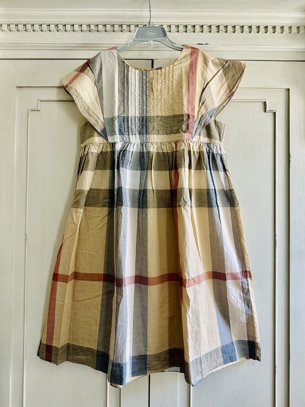 Burberry Nova Check Kids Cotton Dress Sz 14 Year