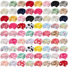 74 Pcs Spa Headband Set 37 Styles Coral Fleece Terry Cloth Facial Hair Wrap C...