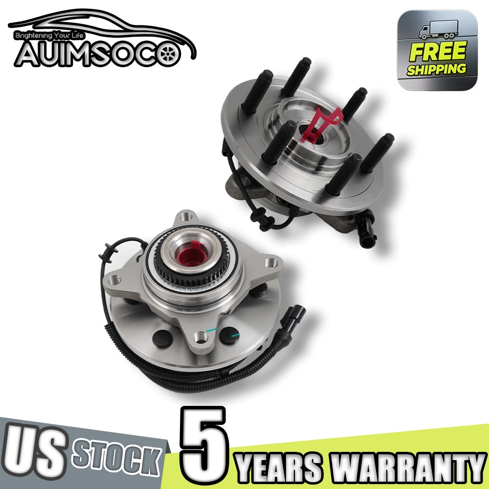 2 Manguetas con Rodamientos Delanteros Para For 2003-2005 2006 Ford Expedition