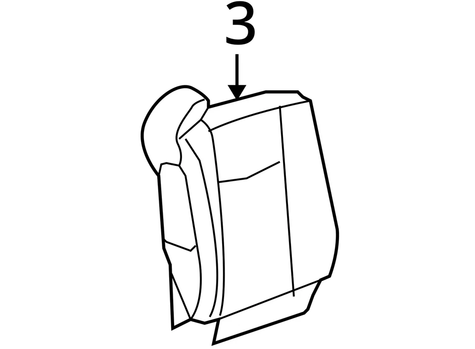SE ADAPTA A CADILLAC SRX 2004-2008 CUBIERTA P/ASIENTO BK CUSH 88994464 - NUEVO FABRICANTE DE EQUIPOS ORIGINALES 88994464 Foto 3 de 3