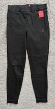 Spanx Distressed Skinny Jeans Vintage Black Women's Size Large NEW NWT