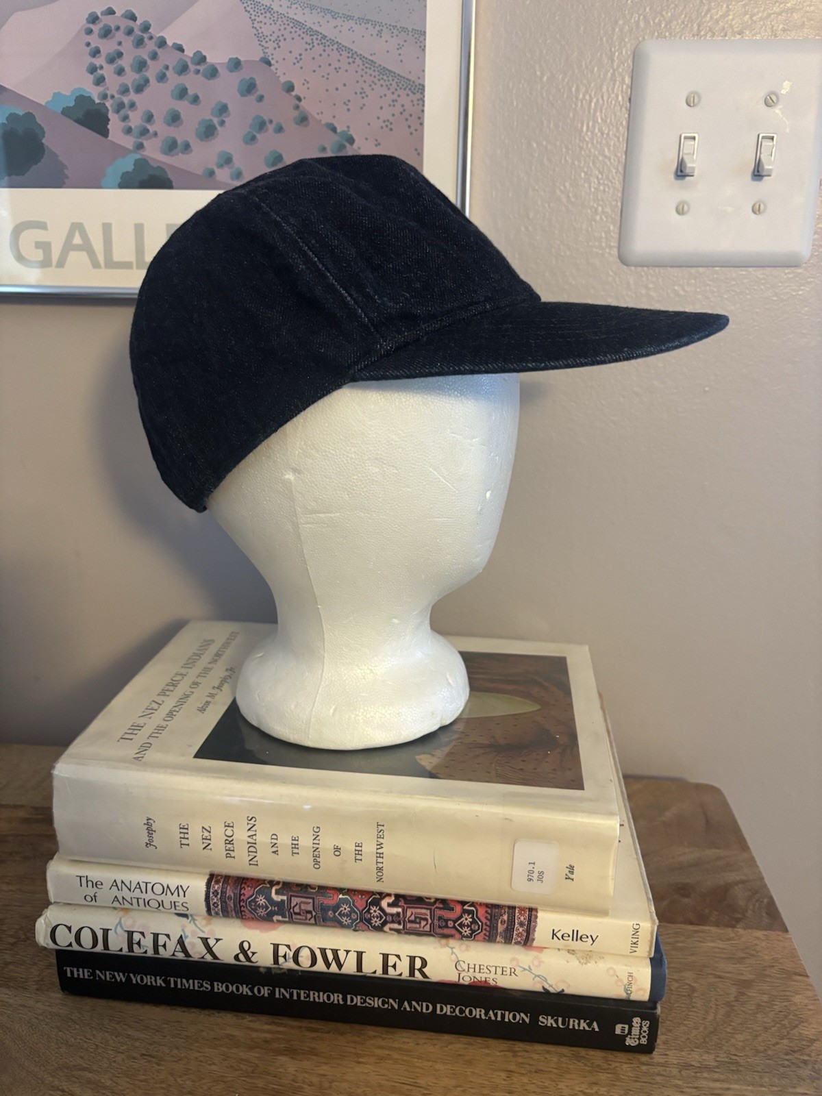 RRL Denim Baseball Hat Patch Removed - image 2