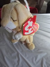 Ty Ornament GRACE the Rabbit Buttery Yellow Easter Basket Beanie 4" 2001 MWMTs