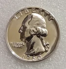 🟅 1960 PROOF 90% Silver Washington 25¢