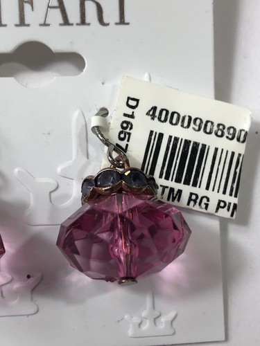 Trifari Ohrringe Ohrhänger rosa - Neu mit Etikett - Bild 11 von 16